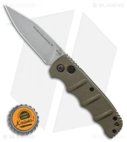 Boker Kalashnikov Automatic Knife OD Green (3.25" XHP Stonewash) -Boker Shop Boker Kalashnikov Automatic Knife OD Green 3.25 XHP Satin BHQ 92085 LS Bottlecap