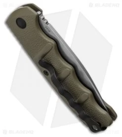 Boker Kalashnikov Automatic Knife OD Green (3.25" XHP Stonewash) -Boker Shop Boker Kalashnikov Automatic Knife OD Green 3.25 XHP Satin BHQ 92085 LS Side