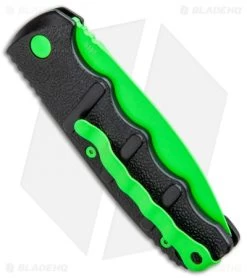 Boker Green Mamba Kalashnikov Dagger Automatic Knife (3.25" Electric Green D2) -Boker Shop Boker Kalashnikov Black Widow Green jr side