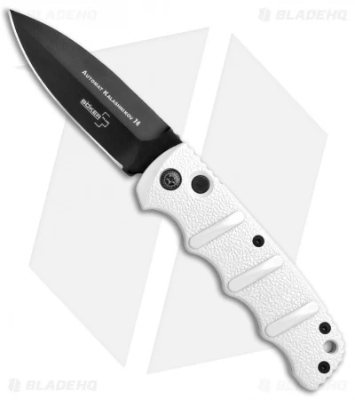 Boker Kalashnikov Dagger Automatic Knife Imperial White (3.25" Black D2) 3 Boker Kalashnikov Dagger Automatic Knife Imperial White (3.25" Black D2)