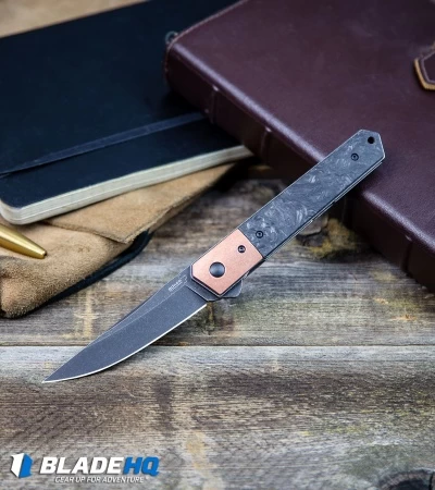 Boker Kwaiken Flipper Knife Marble Carbon Fiber/Copper (3.5" Smokewash) 7 Boker Kwaiken Flipper Knife Marble Carbon Fiber/Copper (3.5" Smokewash) - Image 5