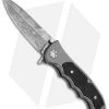 Boker Leopard Damascus III Collection Flipper Knife Gray Al/Grenadill (3.8" Dam) 2 Boker Leopard Damascus III Collection Flipper Knife Gray Al/Grenadill (3.8" Dam) -Boker Shop Boker Leopard Damascus III Gray BHQ 111046 jr
