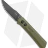 Boker Lundquist Alluvial Automatic Knife OD Green (3" Black SW) -Boker Shop Boker Lundquist Alluvial Auto OD Green Aluminum Black SW BHQ 125069 jr