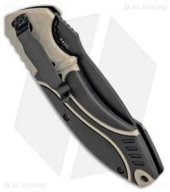 Boker Magnum Advance Pro 42 Liner Lock Knife Desert Tan (3.5" Black) -Boker Shop Boker Magnum Advance Pro 42 LL Desert Tan Black 01RY308 BHQ 98582 jr side