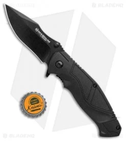 Boker Magnum Advance Pro Liner Lock Knife Black (3.125" Black) -Boker Shop Boker Magnum Advance Pro LL Black Black 01RY305 BHQ 98579 jr bottlecap
