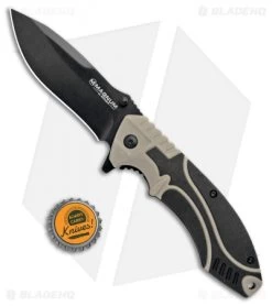 Boker Magnum Advance Pro Liner Lock Knife Desert Tan (3.5" Black) -Boker Shop Boker Magnum Advance Pro LL Dsert Tan Black 01RY307 BHQ 98581 jr bottlecap