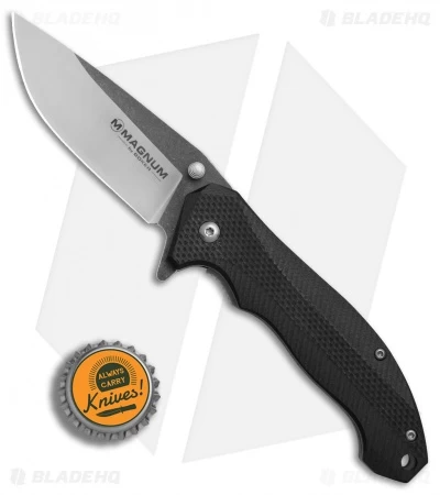 Boker Magnum Black & Satin Liner Lock Knife Black G-10 (3.25" Satin, Black) 6 Boker Magnum Black & Satin Liner Lock Knife Black G-10 (3.25" Satin, Black) - Image 4