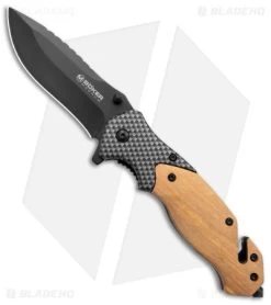 Boker Magnum Blomkvist Liner Lock Knife Olive Wood (3.3" Black) 01MB736