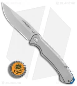 Boker Magnum Blue Steel Frame Lock Knife (3.25" Satin) 01SC986 -Boker Shop Boker Magnum Blue Steel BHQ 80861 er bottlecap