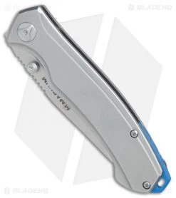 Boker Magnum Blue Steel Frame Lock Knife (3.25" Satin) 01SC986 -Boker Shop Boker Magnum Blue Steel BHQ 80861 er spine