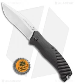 Boker Magnum Buddy Liner Lock Knife Black G-10 (3.25" Satin) -Boker Shop Boker Magnum Buddy Manual Knife Black G 10 BHQ 94419 ns bottlecap