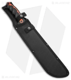 Boker Magnum Chainsaw Backup Straight Machete (11.5" Black) 02RY691 -Boker Shop Boker Magnum Chainsaw Backup Straight Machete 11in Black BHQ 140188 td sheath