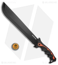 Boker Magnum Chainsaw Backup Straight Machete (11.5" Black) 02RY691 -Boker Shop Boker Magnum Chainsaw Backup Straight Machete 11in Black BHQ 140188 td size