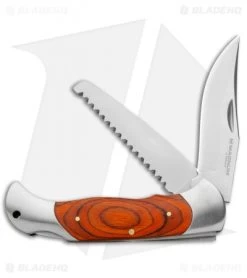 Boker Magnum Classic Hunter Slim Lockback Knife Wood (3.5" Satin) 01MB128