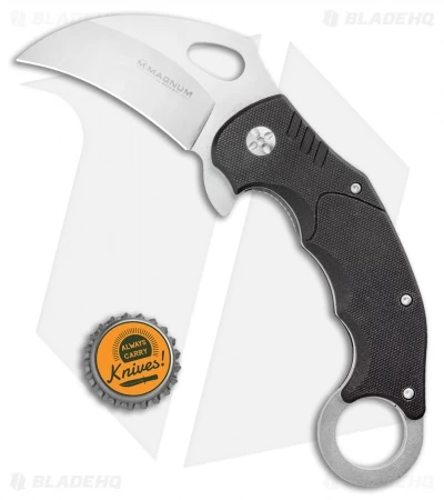 Boker Magnum Dark Claw Liner Lock Karambit Knife Black G-10 (2.75" Stonewash) 6 Boker Magnum Dark Claw Liner Lock Karambit Knife Black G-10 (2.75" Stonewash) - Image 4