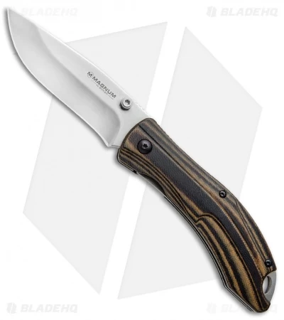 Boker Magnum Dark Earth Liner Lock Knife Brown G-10 (3.375" Satin) 01SC656 3 Boker Magnum Dark Earth Liner Lock Knife Brown G-10 (3.375" Satin) 01SC656