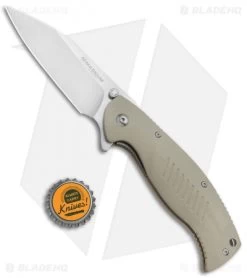 Boker Magnum Delta Whiskey Liner Lock Knife Tan G-10 (3.5" Satin) 01MB703 -Boker Shop Boker Magnum Delta Whiskey LL Tan G 10 Satin 01MB703 BHQ 71466 jr bottlecap 2