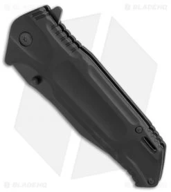 Boker Magnum Doorkicker Liner Lock Knife (3.3" Black) 01MB709 -Boker Shop Boker Magnum Doorkicker black BHQ 71472 er spine