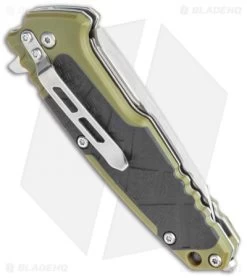 Boker Magnum Enok Frame Lock Knife Black/OD Green FRP (2.6" Satin) 01MB232 8 Boker Magnum Enok Frame Lock Knife Black/OD Green FRP (2.6" Satin) 01MB232 -Boker Shop Boker Magnum Enok FL Black OD Green FRP Satin 01MB232 BHQ 118400 jr side