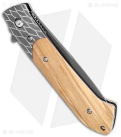 Boker Magnum Erebos Liner Lock Knife Zebrawood (3.0" SW) 01SC074 -Boker Shop Boker Magnum Erebos LL Zebra Wood SW 01SC074 BHQ 118402 jr side