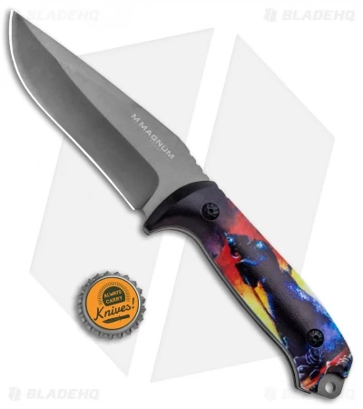 Boker Magnum Frank Frazetta Urban King Fixed Blade Death Dealer (4.6" Gray) 6 Boker Magnum Frank Frazetta Urban King Fixed Blade Death Dealer (4.6" Gray) - Image 4