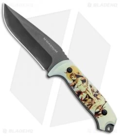 Boker Magnum Frank Frazetta Urban King Fixed Blade Ghoul Queen (4.6" Gray)
