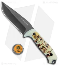 Boker Magnum Frank Frazetta Urban King Fixed Blade Ghoul Queen (4.6" Gray) -Boker Shop Boker Magnum Frank Frzetta Urban King Ghoul Queen Gray 02YA149 BHQ 90340 jr bottlecap