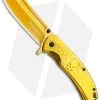 Boker Magnum Golden Skull Spring Assisted Knife Stainless Steel (3.3" Gold) -Boker Shop Boker Magnum Golden Skull SA SS Gold 01SC070 BHQ 111686 jr