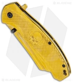 Boker Magnum Golden Skull Spring Assisted Knife Stainless Steel (3.3" Gold) 7 Boker Magnum Golden Skull Spring Assisted Knife Stainless Steel (3.3" Gold) -Boker Shop Boker Magnum Golden Skull SA SS Gold 01SC070 BHQ 111686 jr spine