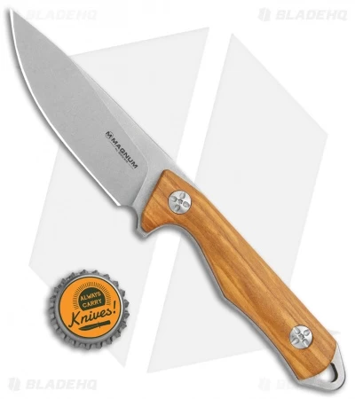Boker Magnum Hking Companion Fixed Blade Knife Olive Wood (3.75" SW) 6 Boker Magnum Hking Companion Fixed Blade Knife Olive Wood (3.75" SW) - Image 4