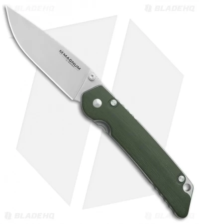Boker Magnum Hope Liner Lock Knife Green G-10 (3.625" Satin) 01SC949 3 Boker Magnum Hope Liner Lock Knife Green G-10 (3.625" Satin) 01SC949