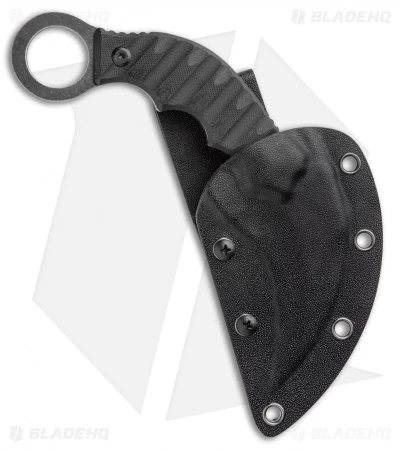 Boker Magnum Hotel Romeo Karambit Fixed Blade Knife Black G-10 (3" Black Serr) 5 Boker Magnum Hotel Romeo Karambit Fixed Blade Knife Black G-10 (3" Black Serr) - Image 3