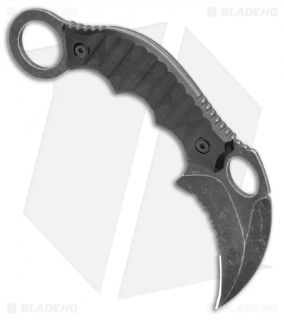 Boker Magnum Hotel Romeo Karambit Fixed Blade Knife Black G-10 (3" Black Serr) 4 Boker Magnum Hotel Romeo Karambit Fixed Blade Knife Black G-10 (3" Black Serr) - Image 2