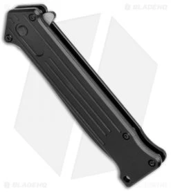 Boker Magnum Intricate Spring Assisted Knife Black Aluminum (3.5" Two-Tone) -Boker Shop Boker Magnum Intricate SA Black Aluminum Black 01LL312 BHQ 120938 jr spine