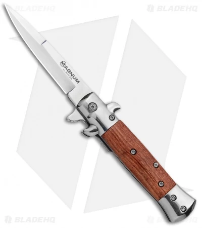 Boker Magnum Italian Classic Small Spring Assist Knife Rosewood (3.3" Polish) 3 Boker Magnum Italian Classic Small Spring Assist Knife Rosewood (3.3" Polish)