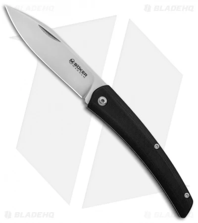 Boker Magnum Long Lead EDC Slip Joint Black G-10 (3.1" Satin) 01SC080 3 Boker Magnum Long Lead EDC Slip Joint Black G-10 (3.1" Satin) 01SC080