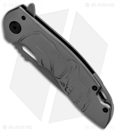Boker Magnum Massive Half Skull Frame Lock Knife (3.4" Gray) 4 Boker Magnum Massive Half Skull Frame Lock Knife (3.4" Gray) - Image 2