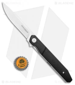 Boker Magnum Miyu Liner Lock Knife Black G-10 (4" Satin) 01SC060 -Boker Shop Boker Magnum Miyu LL Black G 10 Satin 01SC060 BHQ 99618 jr bottlecap