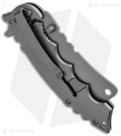 Boker Magnum Mortem Liner Lock Knife Gray Skull (3.375" Gray) 01RY217 -Boker Shop Boker Magnum Mortem LL Gray Skull Gray 01RY217 BHQ 90332 jr side