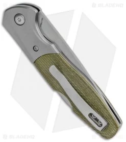 Boker Magnum Nice Lock Back Knife Green Micarta (3.3" Satin) 01SC079 -Boker Shop Boker Magnum Nice Lock Back Green Micarta Satin 01SC079 BHQ 120665 jr side