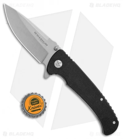 Boker Magnum No Compromise Flipper Knife (3.5" Stonewash) 01RY057 6 Boker Magnum No Compromise Flipper Knife (3.5" Stonewash) 01RY057 - Image 4