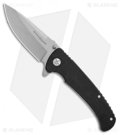 Boker Magnum No Compromise Flipper Knife (3.5" Stonewash) 01RY057 3 Boker Magnum No Compromise Flipper Knife (3.5" Stonewash) 01RY057