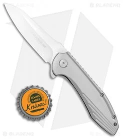 Boker Magnum Quantum Frame Lock Knife Stainless Steel (3.375" Satin) 9 Boker Magnum Quantum Frame Lock Knife Stainless Steel (3.375" Satin) -Boker Shop Boker Magnum Quantum FL SS Satin 01RY975 BHQ 98584 jr bottlecap