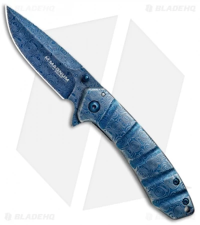 Boker Magnum Raindrop Folder Liner Lock Knife (2.75" Blue) 01RY825 3 Boker Magnum Raindrop Folder Liner Lock Knife (2.75" Blue) 01RY825