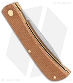 Boker Magnum Rangebuster Slip Joint Knife Brown Micarta (3" Satin) 01RY143 -Boker Shop Boker Magnum Rangebuster Natural Micarta 01RY143 BHQ 136271 jr side