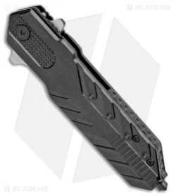 Boker Magnum Rocket Liner Lock Knife (3.5" Black) 01RY596 -Boker Shop Boker Magnum Rocket SA Black 01RY596 BHQ 13774 jr spine
