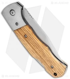 Boker Magnum Rustic Lockback Zebrawood (3.5" Satin) 01SC075 -Boker Shop Boker Magnum Rustic LB Zebra Wood Satin 01SC075 BHQ 118410 jr side