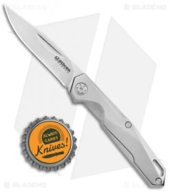 Boker Magnum Shiny EDC Slip Joint Knife Stainless Steel (2.3" Satin ) 01SC086 -Boker Shop Boker Magnum Shiny EDC SJ SS Satin 01SC086 BHQ 120663 jr bottlecap
