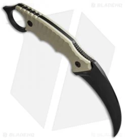 Boker Magnum Spike Karambit Fixed Blade Knife Tan G-10 (3.75" Black) 02SC028 -Boker Shop Boker Magnum Spike Karambit Tan Black 02SC028 BHQ 49551 jr spine