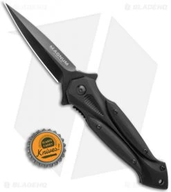 Boker Magnum Starfighter 2.0 Spring Assisted Knife Black G-10 (3.25" Black) -Boker Shop Boker Magnum Starfighter 2.0 SA Black G 10 Black 01RY269 BHQ 120936 jr bottlecap